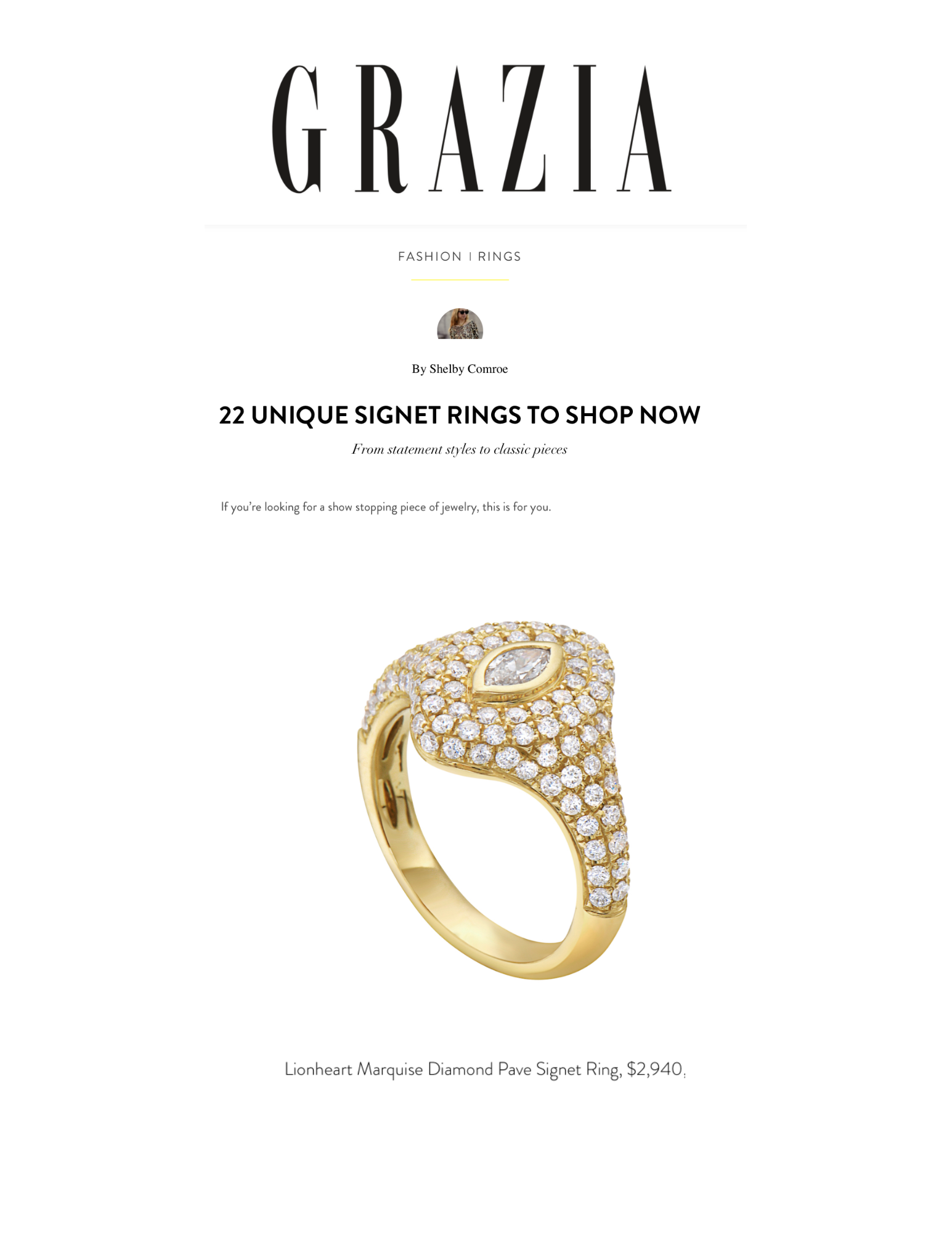 23 UNIQUE SIGNET RINGS TO SHOP NOW From statement styles to classic pieces