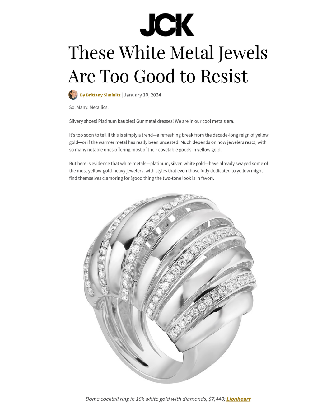 These White Metal Jewels Are Too Good to Resist