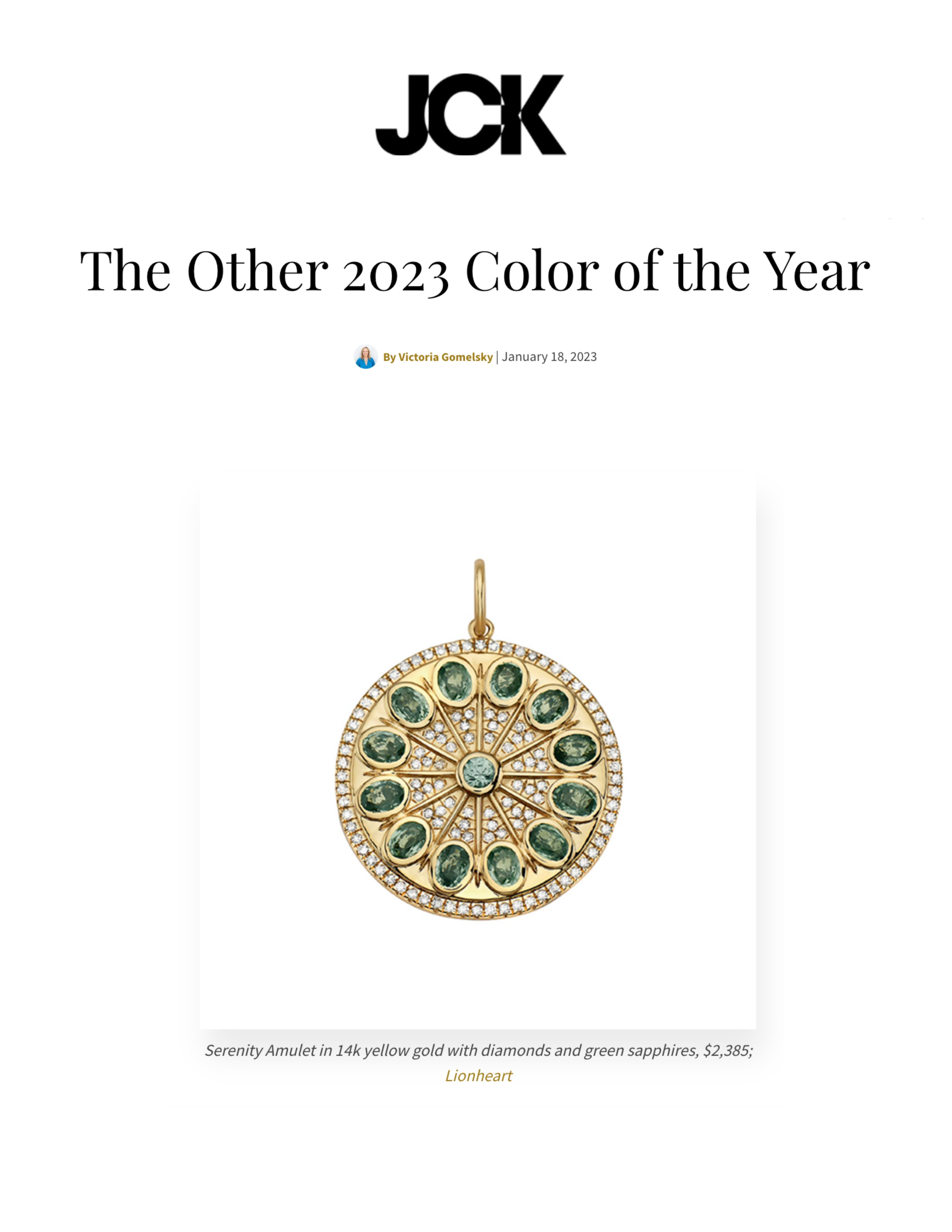 JCK: The Other 2023 Color of The Year