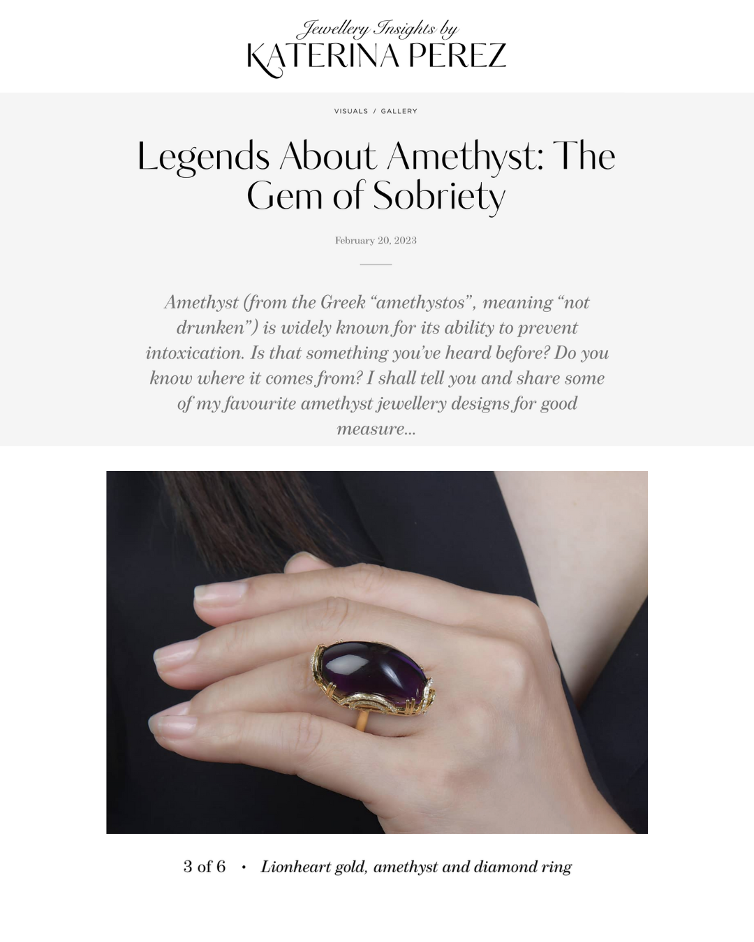 Legends About Amethyst: The Gem of Sobriety