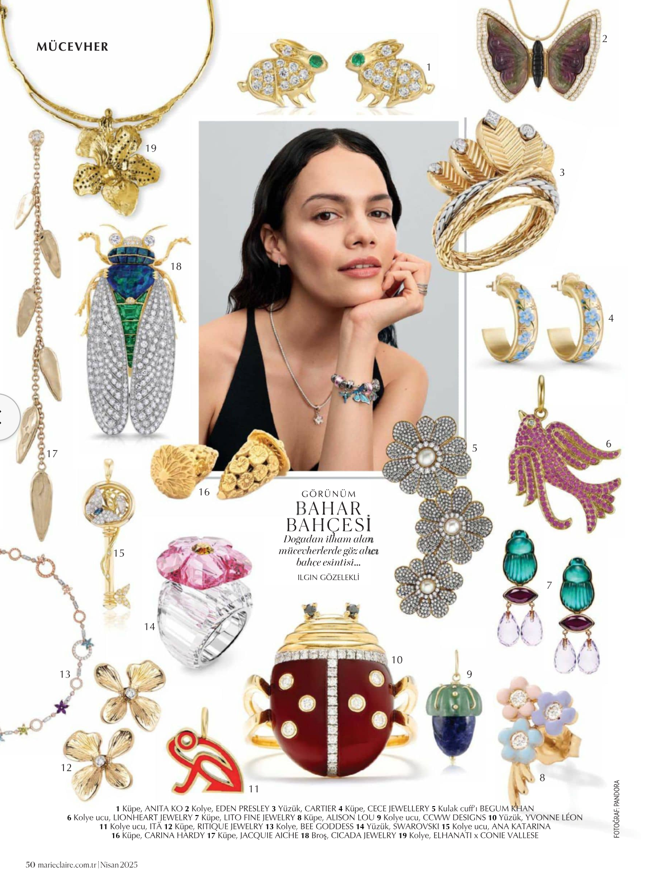 Lionheart in the April issue of Marie Claire Turkey