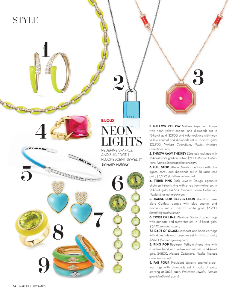 NEON LIGHTS REDEFINE SPARKLE AND SHINE WITH FLUORESCENT JEWELRY