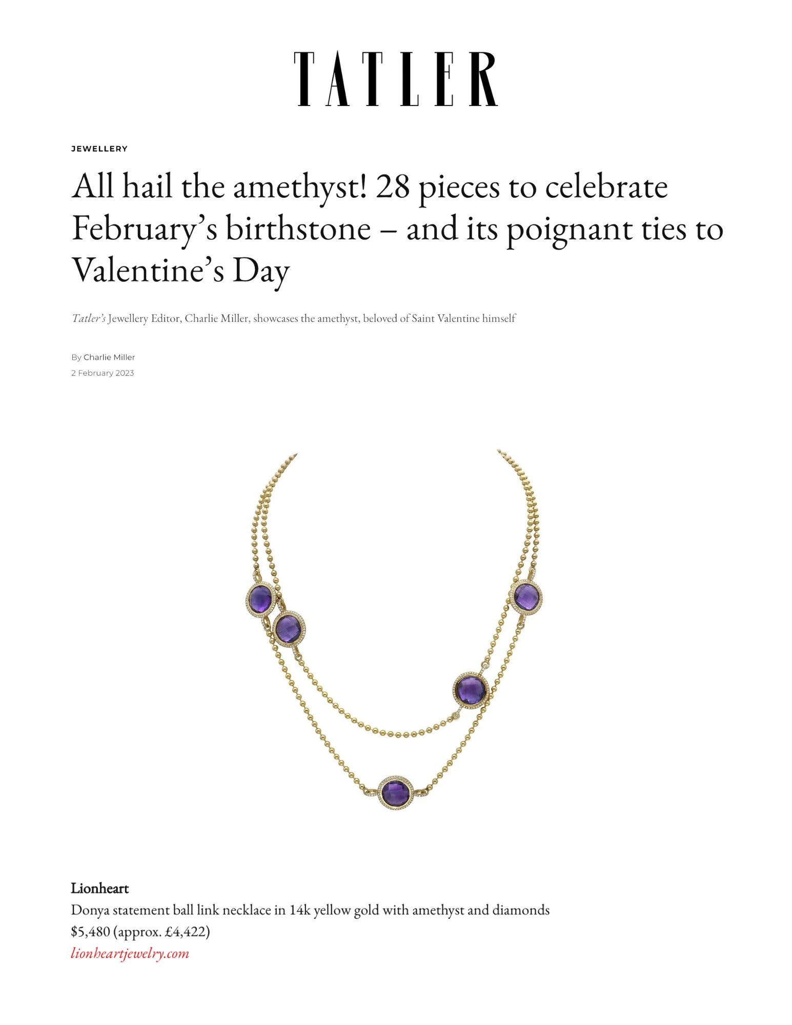 All hail the amethyst! 28 pieces to celebrate February’s birthstone – and its poignant ties to Valentine’s Day