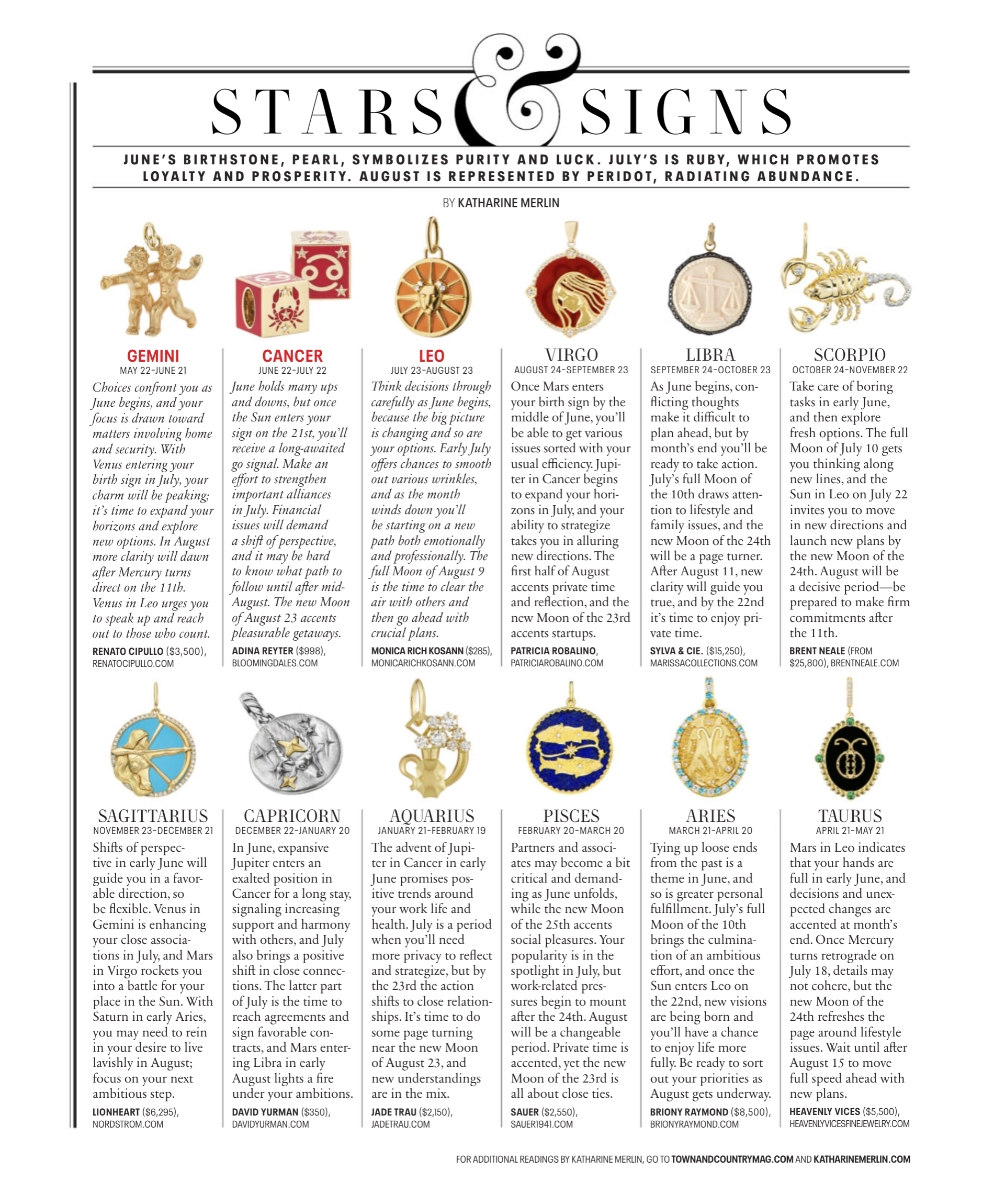 Lionheart in the Summer 2025 issue of Town & Country.