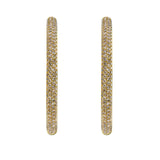 Inside Out Pavé Champagne Diamond Hoop Earrings