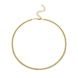 Eléa Diamond Tennis Bead Choker Necklace