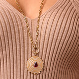 Aurelia Jumbo Tourmaline Medallion
