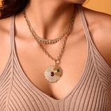 Aurelia Oval Emerald Medallion