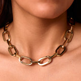 Firenze Jumbo Flat Paperclip Link Necklace