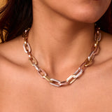 Joy Tri Color Signature Jumbo Link Chain