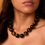 Mega Tiger's Eye Bead Necklace