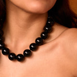 Mega Onyx Bead Necklace