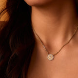 Serenity Small Diamond Amulet Charm Necklace