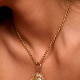 Shih Tzu Diamond Bead Medallion