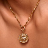 Shih Tzu Diamond Bead Medallion