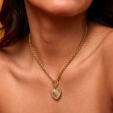 Cassandane Small Diamond Heart Medallion