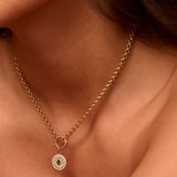 Serenity Small Emerald Amulet Charm