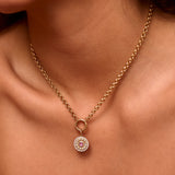 Serenity Small Pink Sapphire Amulet Charm