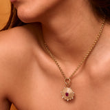 Aurelia Oval Ruby Medallion