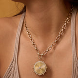 Cassandane Mega Diamond Sun Medallion