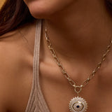 Soraya Sapphire Evil Eye Medallion