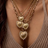 Cassandane Mega Diamond Heart Medallion