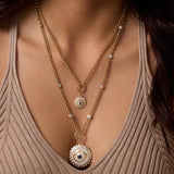 Soraya Sapphire Evil Eye Medallion