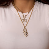 Beaded Diamond Chai Charm