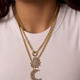 Måneskin Diamond Moon Charm