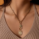 Diamond Mary Medallion Charm