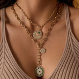 Serenity Emerald Amulet Charm