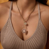 Lionheart Signature Heavy Double Oval Link Lariat Necklace