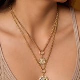 Cancer Diamond Bead Zodiac Medallion