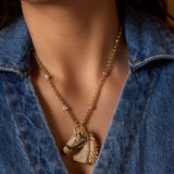 Legacy Majestic Horse Diamond Pin and Pendant