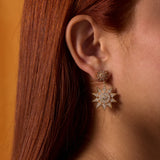 Lumière Diamond Star Jumbo Dangle Earrings