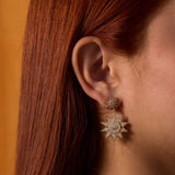 Lumière Diamond Star Jumbo Dangle Earrings