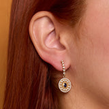 Serenity Sapphire and Diamond Dangle Earrings