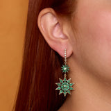 Lumière Jumbo Emerald Dangle Earrings