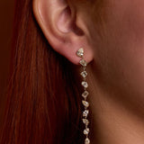 Fancy Cut Drop Earrings