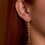 Fancy Cut Drop Earrings