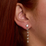 Fancy Cut Drop Earrings