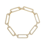 Diana Diamond Paperclip Link Bracelet