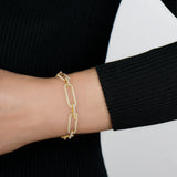 Diana Diamond Paperclip Link Bracelet