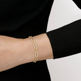 Delilah Diamond Paperclip Link Bracelet