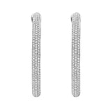 Pavé Diamond Hoop Earrings