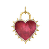 Seasons™ Spiked Interchangeable Padlock Heart Charm