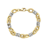 Arianna Two Tone Knot Link Satin Bracelet