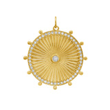 Cassandane Mega Diamond Sun Medallion