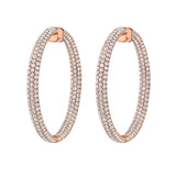 Inside Out Pavé Diamond Hoop Earrings