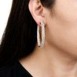 Inside Out Pavé Diamond Hoop Earrings